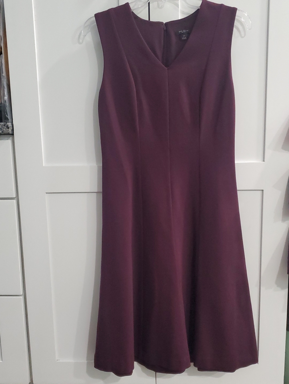 Ann Taylor Plum A-Line Sleeveless Dress